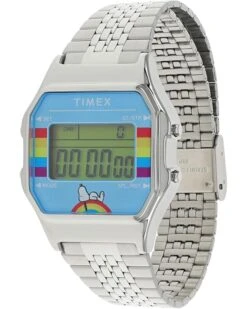 Timex 34 Mm T80 X Peanuts Pride Digital Bracelet Watch