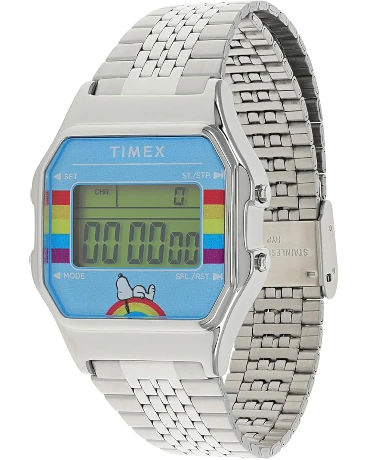 Timex 34 Mm T80 X Peanuts Pride Digital Bracelet Watch 3 Timex 34 Mm T80 X Peanuts Pride Digital Bracelet Watch