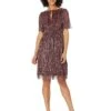 Adrianna Papell Crinkle Metallic Tie Front Midi Dress -Clothing Sale Store 71CjZ9o2j0L. AC SR736920