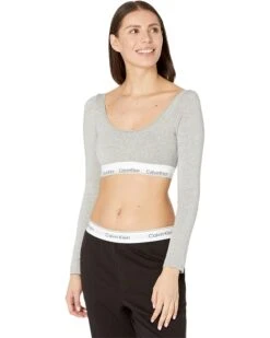 Calvin Klein Underwear Modern Cotton Unlined Bralette (Long Sleeve)