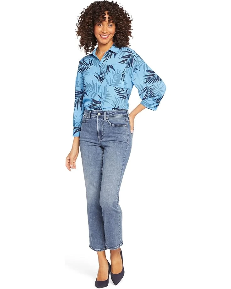 NYDJ Petite Higher-Rise Marilyn Ankle In Pristine 3 NYDJ Petite Higher-Rise Marilyn Ankle In Pristine