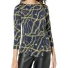 MICHAEL Michael Kors Chain Twist 3/4 Sleeve Top 1 MICHAEL Michael Kors Chain Twist 3/4 Sleeve Top -Clothing Sale Store 819O8ydNpML. AC SR736920
